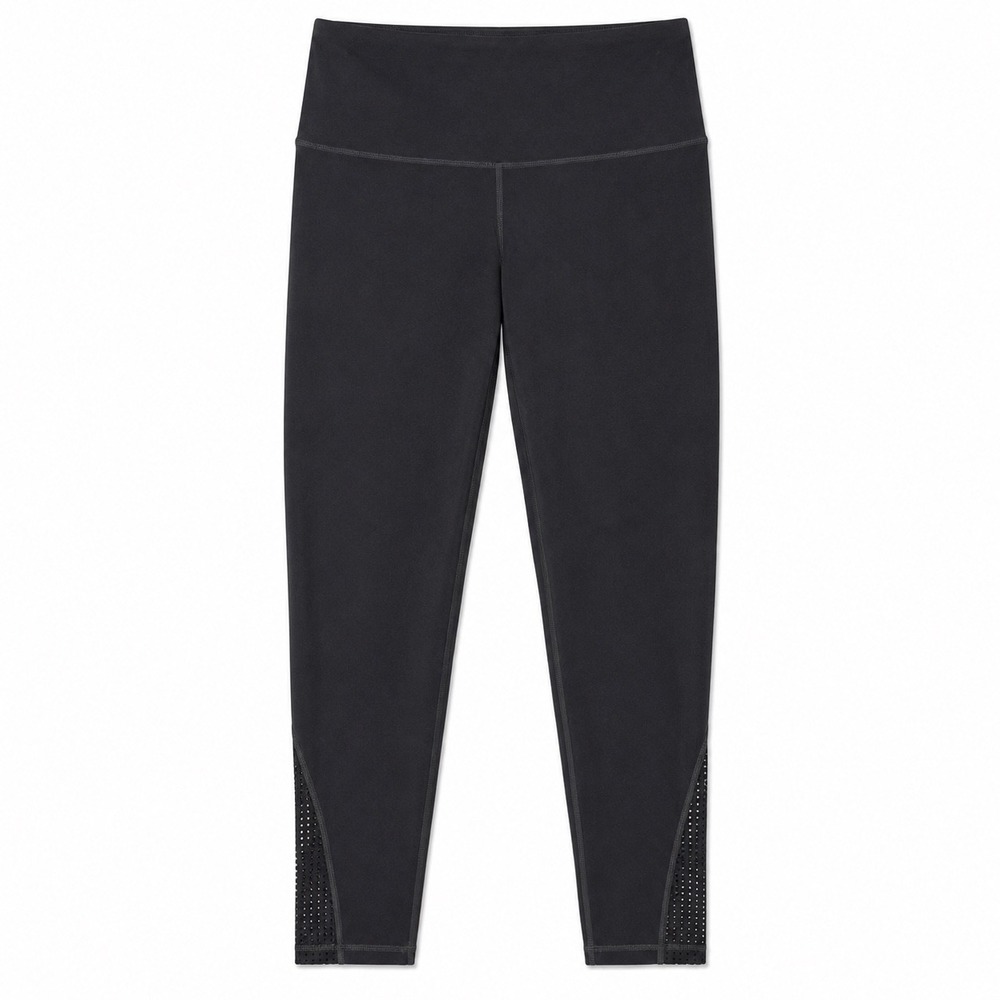 Savvi High Rise‎ Perforated Leggings Gray XS